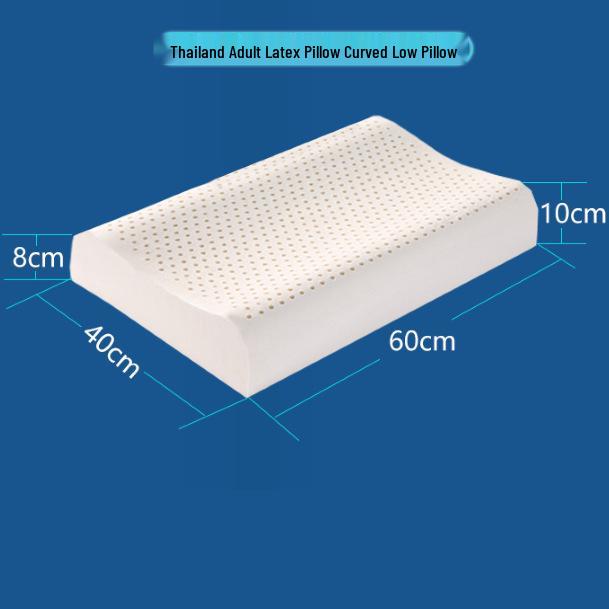 Thailand Natural Latex Neck Support Pillow for Home and Dorm - Massage & Sleep Aid