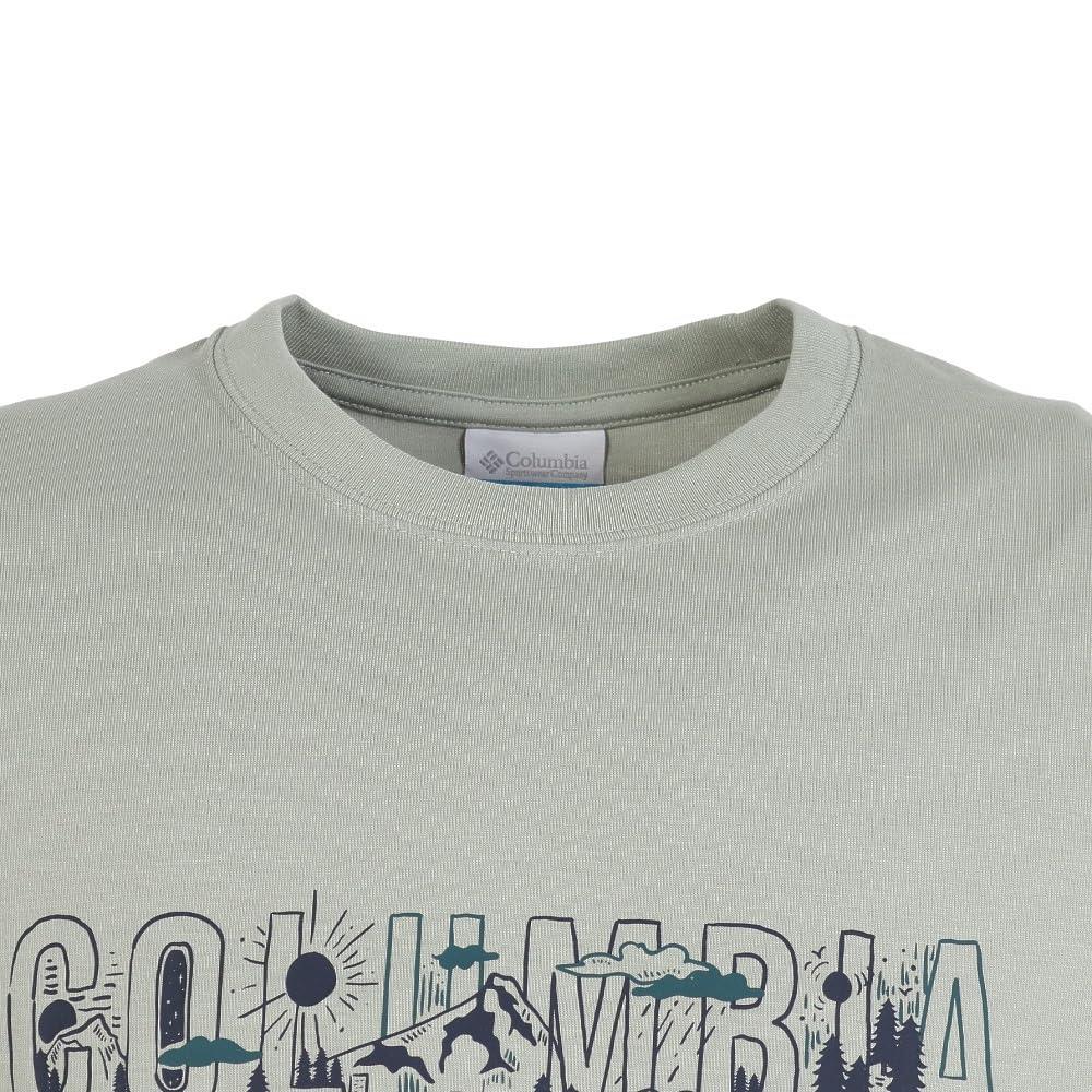 Columbia Yahara Forest PG5174 349 Short-Sleeve T-Shirt, Graphic, (Light Green/LL/Men's)
