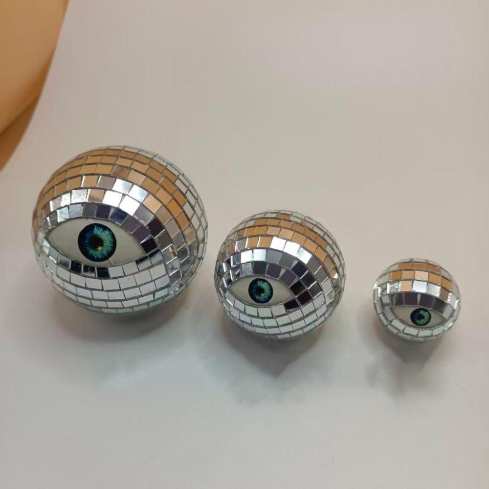 Glowing Ghost Eyes Disco Ball Glass Mirror Halloween Disco Ball Eyeball Decoration Home Decoration