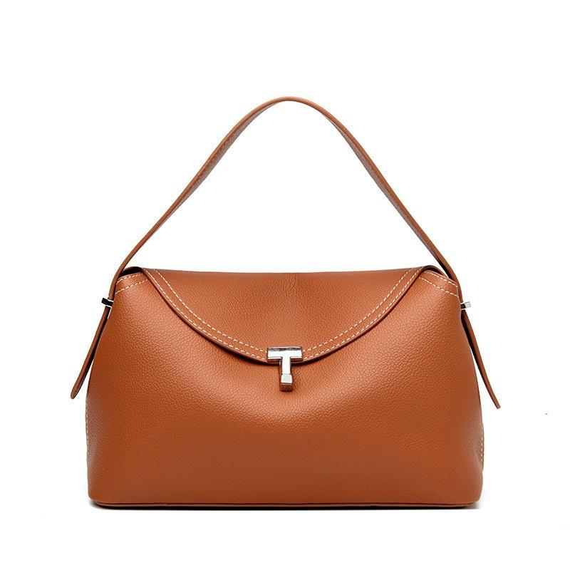 Stylish Vintage-Inspired PU Tote Bag Women Large Capacity Minimalist Commuter Shoulder In Neutral Bold Colors