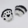 15 Colors Plush Gloves Cute Imitation Claw Cosplay Props Cat Paw Animal Tiger Cow Half Finger Gloves Anime Furry Paw Gloves