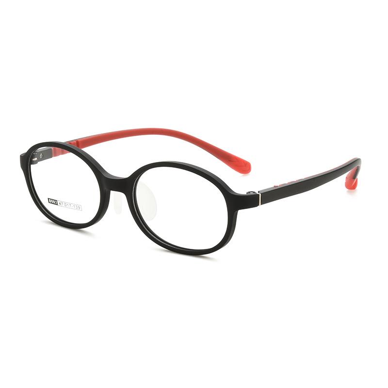 Ultra-light Silicone Nose Pads Kids' Glasses Frames with Myopia Option (Model 8802)