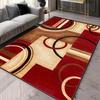 Crystal Velvet carpetGeometric Pattern Area Rugs for Living Room Large Machine Washable Carpets with Non-slip Backing European I