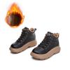 Women Winter Boots Plush Leather Waterproof Sneakers Climbing Hunting Shoes Lace-up Outdoor Warm Hiking Boot