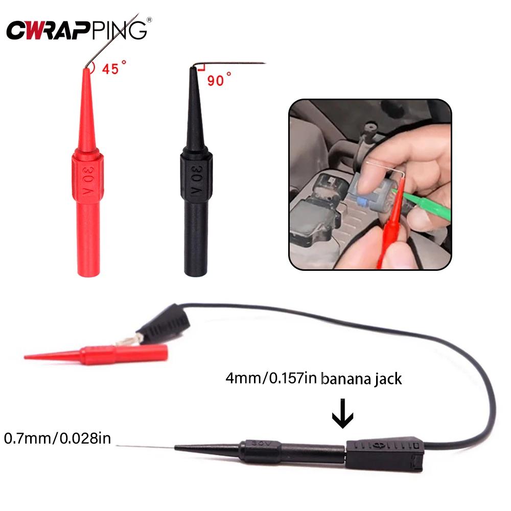 2/8/10Pcs Car Tip Probes Diagnostic Tools Insulation Piercing Needle Non-destructive Multimeter Test Pen Clamp Copper Lead Tools