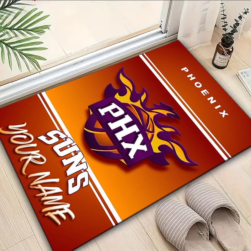 Custom Name Rug Suns Basketball Artwork Area Rug Suitable for Indoor And Outdoor,Carpets for Homes, Offices,Living Rooms,Home Decor,Christmas Gift
