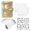 In Stock Cross-border Foreign Trade A6 Colorful Macaron PU Notebook Laser Cash Budget Gift with  Price