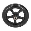 Wheelchair Wheel Replacement 16cm PU Walker Caster Accessory with Ball Bearing Black
