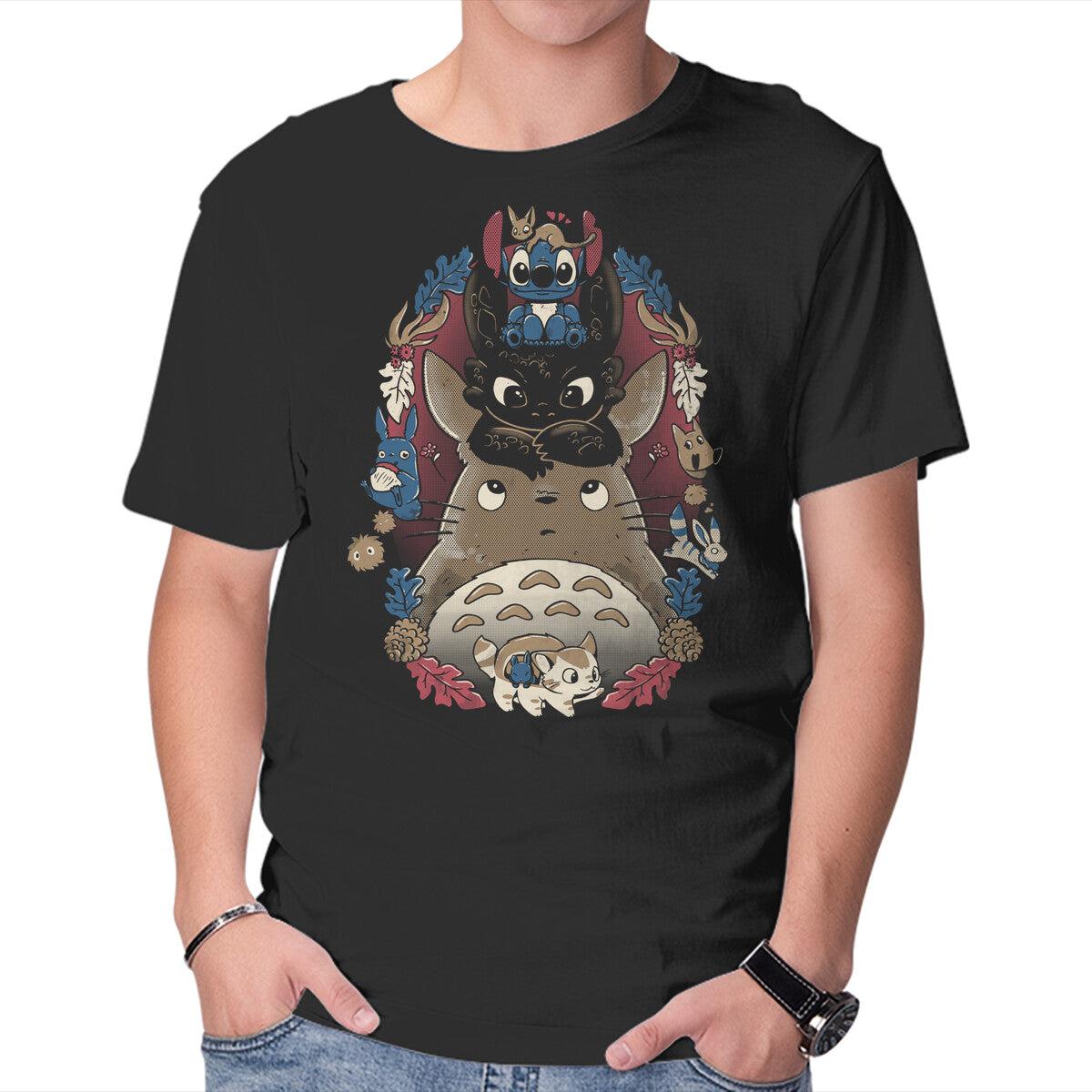 Unisex Crew Neck T-Shirt Friends Together Graphic Short Sleeve Casual Tee XXXXL
