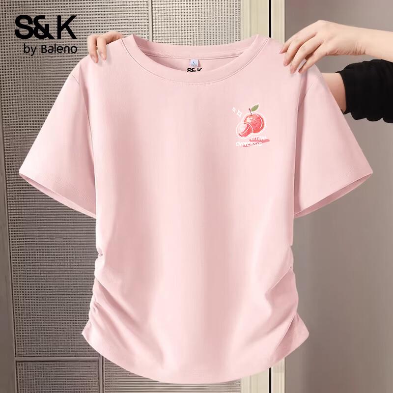 Baleno S&K Women s Slim Fit Pleated T-Shirt S