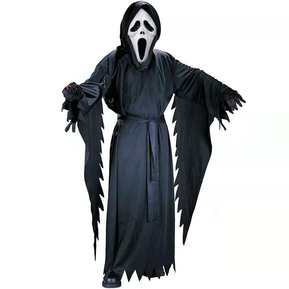 Halloween Party Multi-style Carnival Cosplay Costumes Black Gauze Skeleton Ghost Bride Zombie Outfit Bar Party S