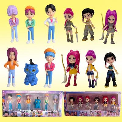 Neue K-Pop-Geschenkbox 6 Stück/Set für Hexenjagd-Gruppe, Saja Boys, handgefertigte Bürofigur, Weihnachtsgeschenk
