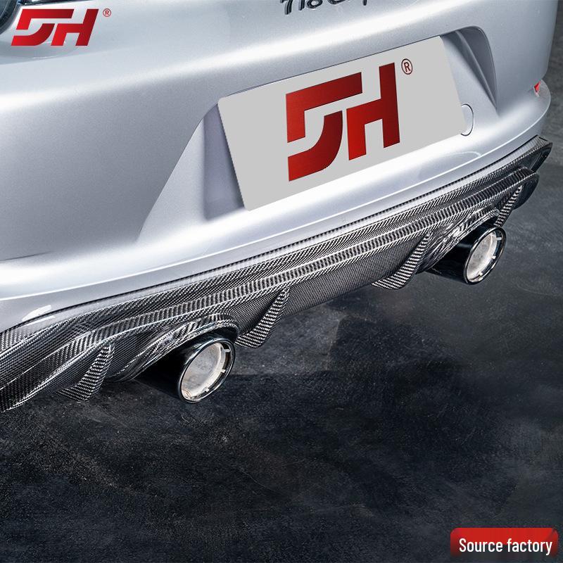 Porsche 718 Rear Diffuser (2017-2025) GTS Carbon Fiber, Non-Destructive Install