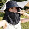 Sun Protection Hat with Face Neck Cover Breathable Four Way Stretch Outdoor Cap UV Block Headwear for Fishing Hiking Camping Cap