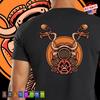 Motorcycle Old School Biker T Shirt Printed Back Vintage Classic Tattoo Clothing
