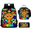 Sprunki Rhythm Box, Game Anime Backpack, Student Schoolbag, Computer Bag