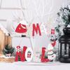 Creative Wooden Santa Claus Christmas Tree Sign Pendant Decoration