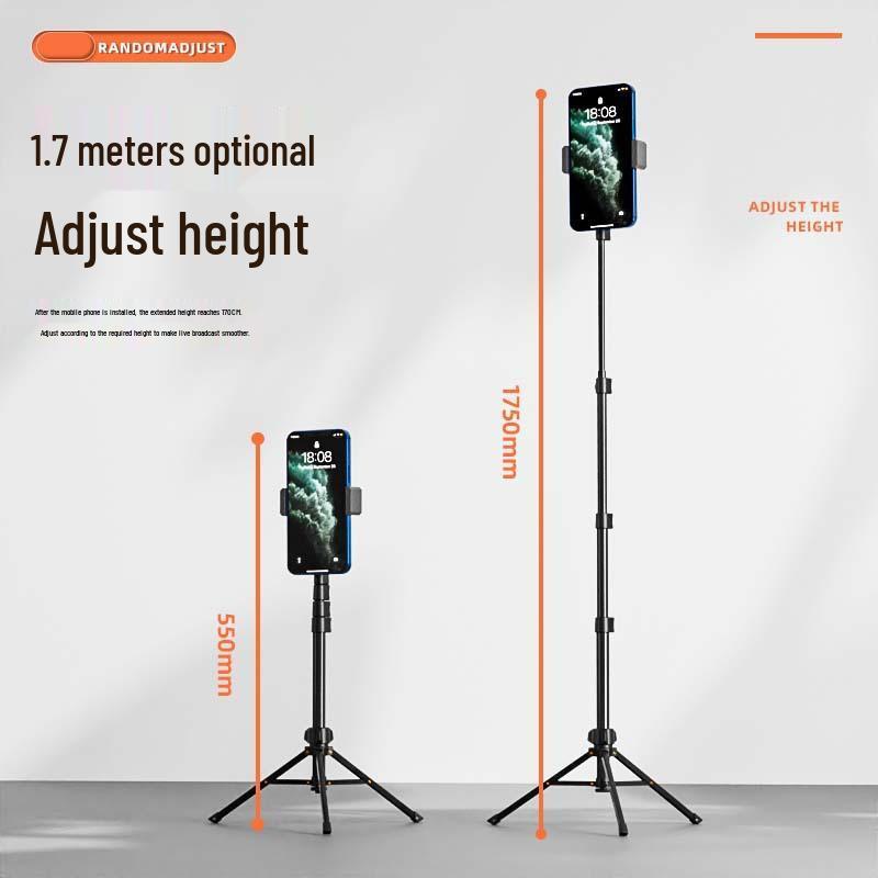 Multi-Purpose Phone Mount & Extendable Selfie Stick with Universal Tripod for Live Streaming & Camera Use