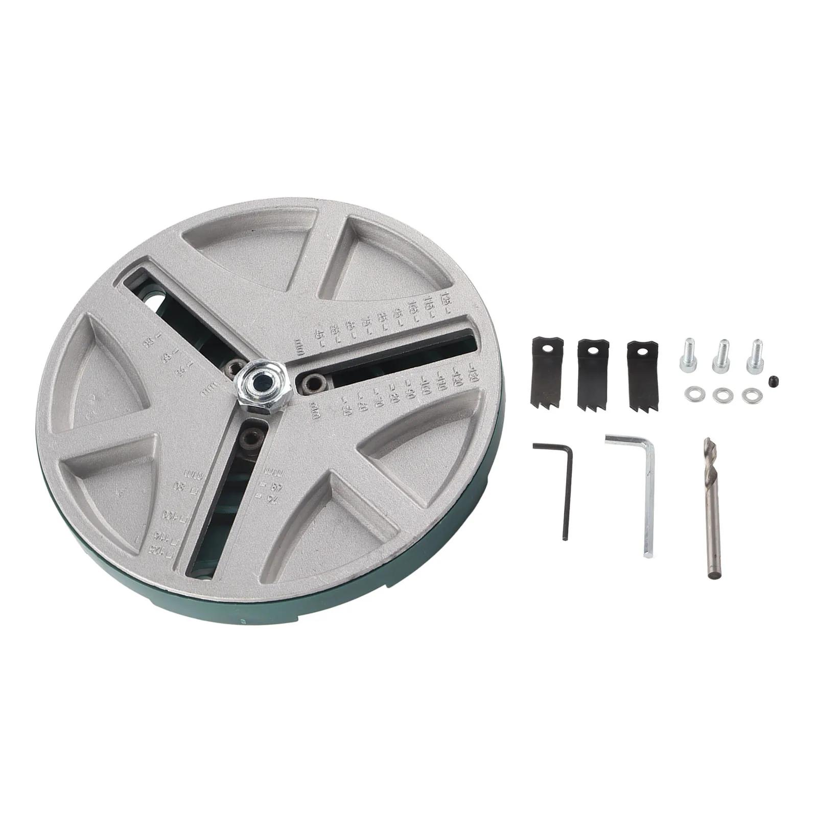 

Adjustable Hole Saw Circular Punch Saw Adjustable Punching Saw Round Hole Opener Tools with Positioning Bit and 3 Tooth Blades червоний