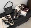 Retro Street Style Design Dünne Hohe Absätze Spitze Zehen Frauen Pumps Schnallenriemen Bankett Party Slingbacks Weibliche Mules Schuhe