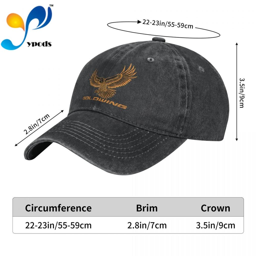 Goldwing Unisex-Baseballkappe, Unisex-Damen-Snapback-Mütze, Papa-Mütze, Sommer-Sonnenkappe für Unisex- und Damen-Hüte