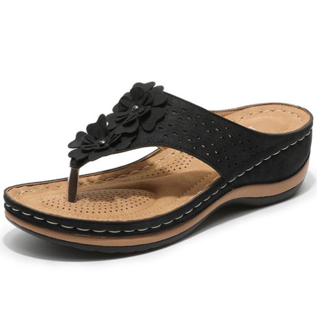 Women Sandals Bohemia Style Summer Shoes Women Heels Sandals Flowers Wedges Shoes Sandalias Mujer Beach Women Flip Flops