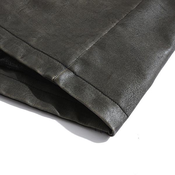 Mens Leather Jackets  Winter  Casual Motorcycle PU Jacket Biker Leather Coats European Windbreaker Genuine Leather Jacket