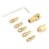 7 Pcs 0.5 3mm Electric Drill Bit Collet Micro Twist Drill Chuck Tool Adapter (3.17mm )