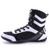 Spring and summer new mesh splicing boxing shoes fashionable men's and women's indoor training shoes high-top fighting shoes