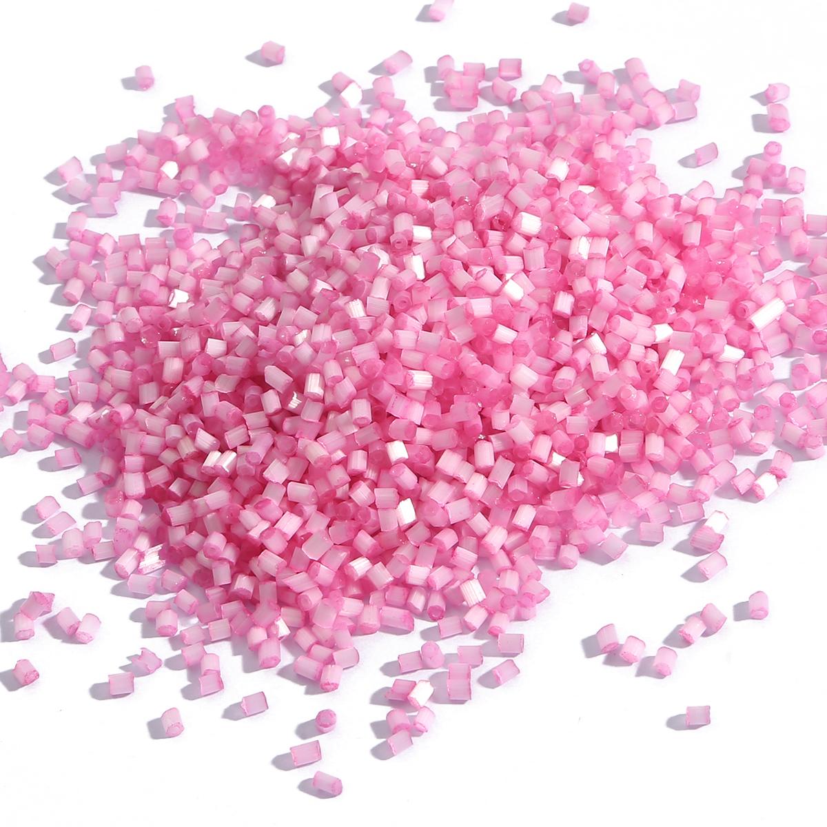 

3600 шт. 2 мм чеські котячі намистини, циліндричні скляні голчасті намистини для виготовлення намиста, браслета, ювелірних виробів своїми руками 2mm 3600pcs рожевий