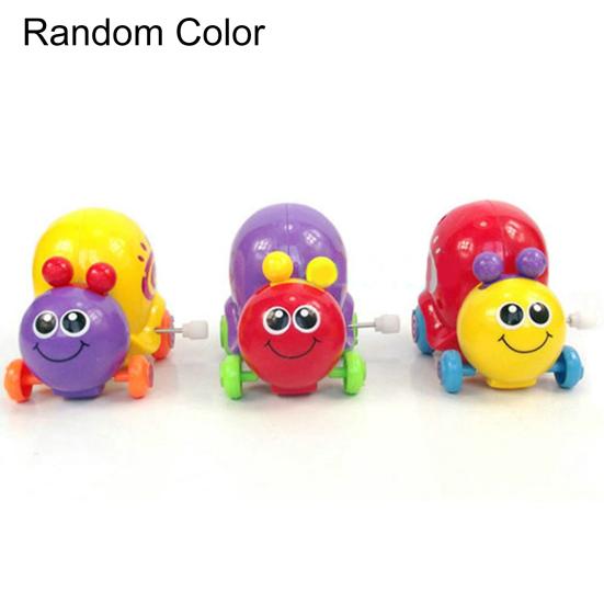 Roztomilé kreslené zvířecí hlemýžď Natahovací hračky Mechanická novorozenecká jarní hračka