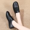 Women's Flats Lacing Black Driving Shoes Comfort Casual White Walking Minimalist Business Office Shoes Large Size