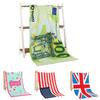 Microfiber Beach Towel With Active Print Fast Drying For Adults