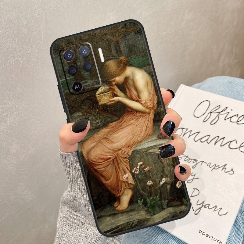 

John William Waterhouse Case For Oppo A57 A17 A77 A18 A38 A58 A78 A98 A74 A54 A94 A80 A60 A40 A96 A76 A16 A15 A5 Pro OPPO A98 5G