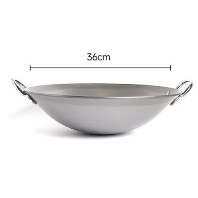Wotuo Traditionelle Runde Eisenpfanne (Wok)