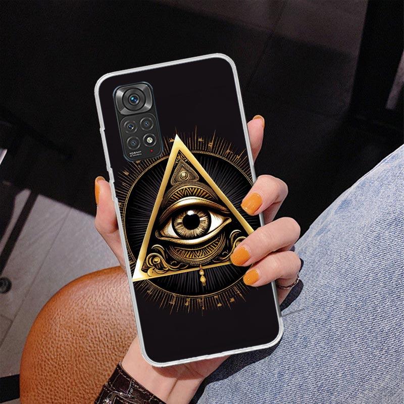 Sacred Eye of Horus Egypt Fresco Phone Case For Xiaomi Redmi Note 15 14 13 12S 12 11 Pro Plus 14S 11S 11E 10 10S 11T 5G Personal