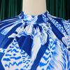 Plus Size Women's Dress Spring and Autumn Fashion Half-high Neck Long-sleeved OL Hip Pencil Dresses