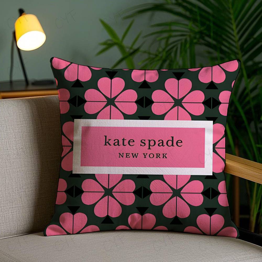 

K-Kate S-Spade Pillow Case Safe Custom Photo Pillow, Anti-fade Brushed Fleece Cushion, Maternal & Infant Safe. 16x16Inch