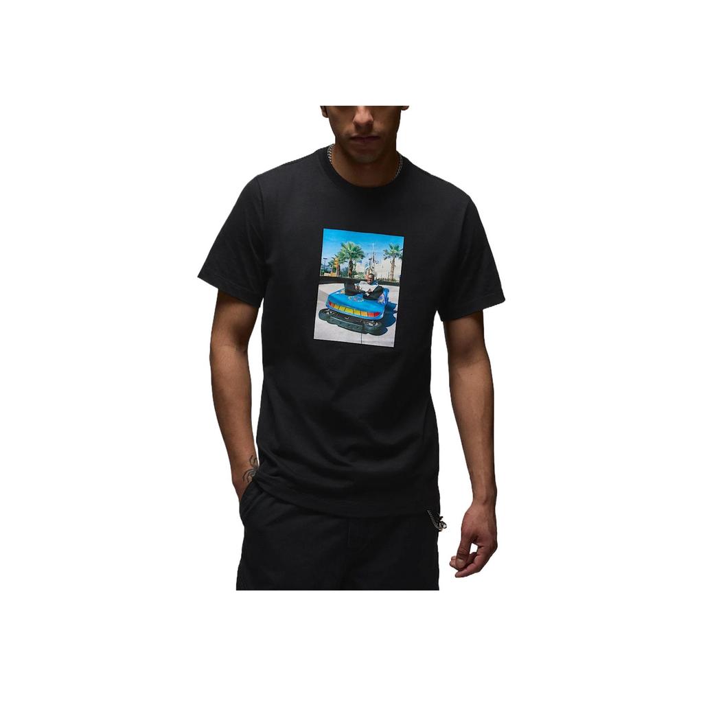 Jordan Comfortable Stylish Fitted Versatile Short Sleeve T-Shirt Men Tops Black HJ2401-010
