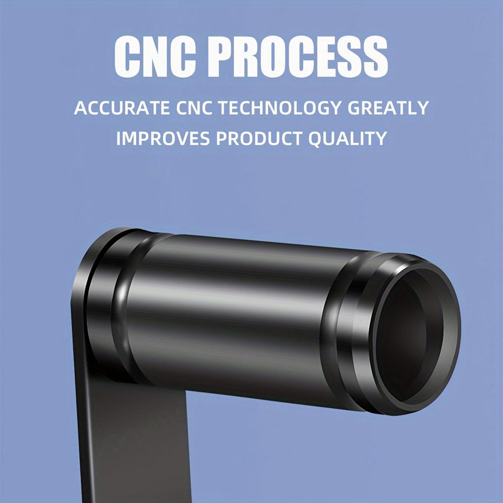 A Universal Rearview Mirror Installation Extension Bracket with a 10Mm Hole, Supporting a Phone Holder And Spotlight Extension, Suitable for Motorcycl