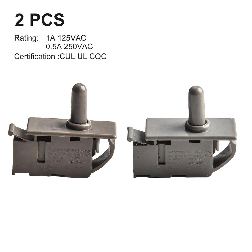 2pcs For-Refrigerator Home Improvement Door Light S Witch Plastic Wide-Range Voltage Inputs Brand New Push Button Switch Tools
