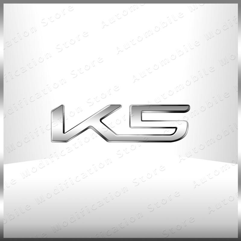 OYQZ3 New Auto Exterior K3 K5 K8 Emblem Fender Rear Trunk Body Badge Sticker For Kia Forte Ceed Cerato RIO 2 3 4 Sorento Sportage