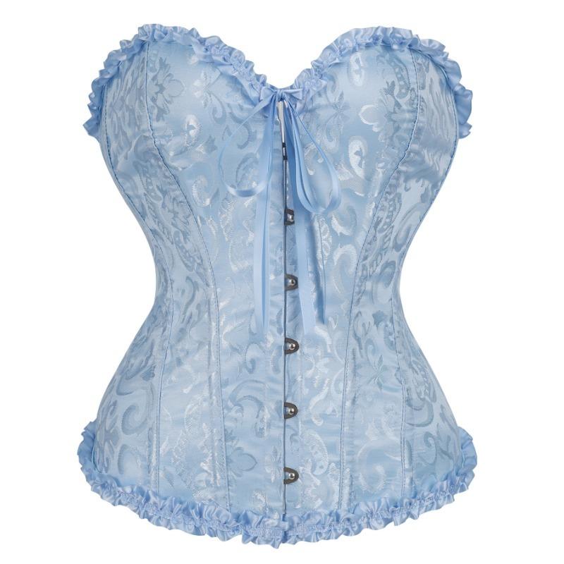 Vintage Retro Soudní Styl Šněrovací Stahovací Přiléhavý Korzet Bustier Tvarující Top Pro Ženy