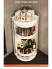 Triangle Kitchen Spice Rack: Wall-Mounted, Rotating Storage Shelf with Large Capacity and Punch-Free Corner Organizer