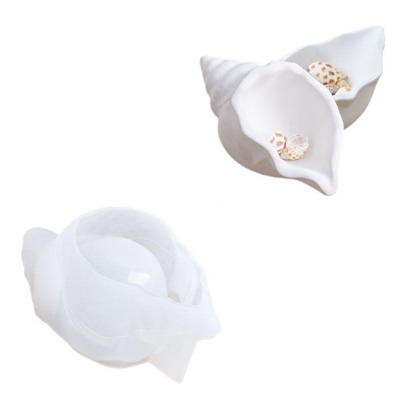 Conch Candle Jar Molds Casting Molds Jewelry Storage Box Silicone Mould Ornament Molds Plasters Molds Epoxy Resin Molds