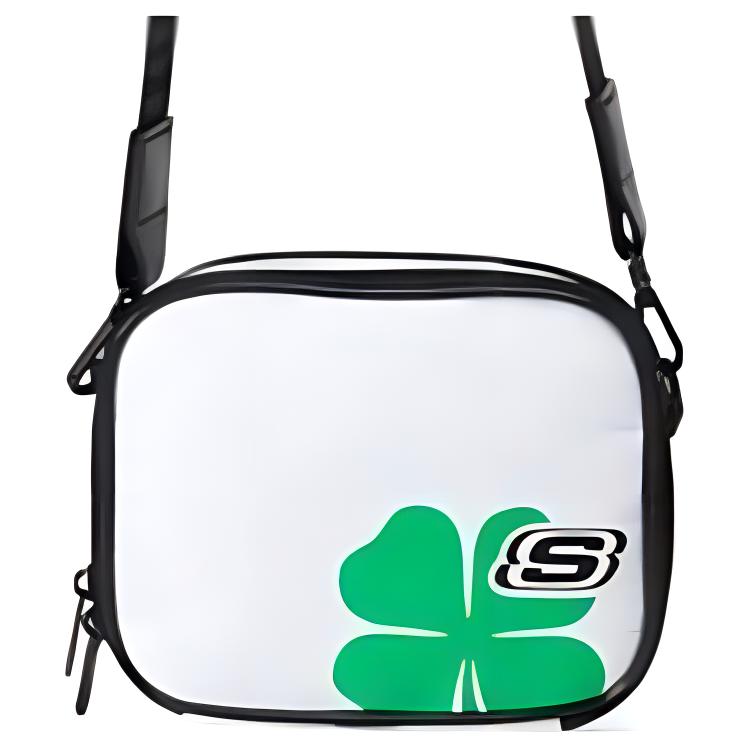 

New Skechers Fabric Small Square Bag, Crossbody Bag, Shoulder Bag Regular Unisex White L223U013-0074 19.1*6.1*15.0CM