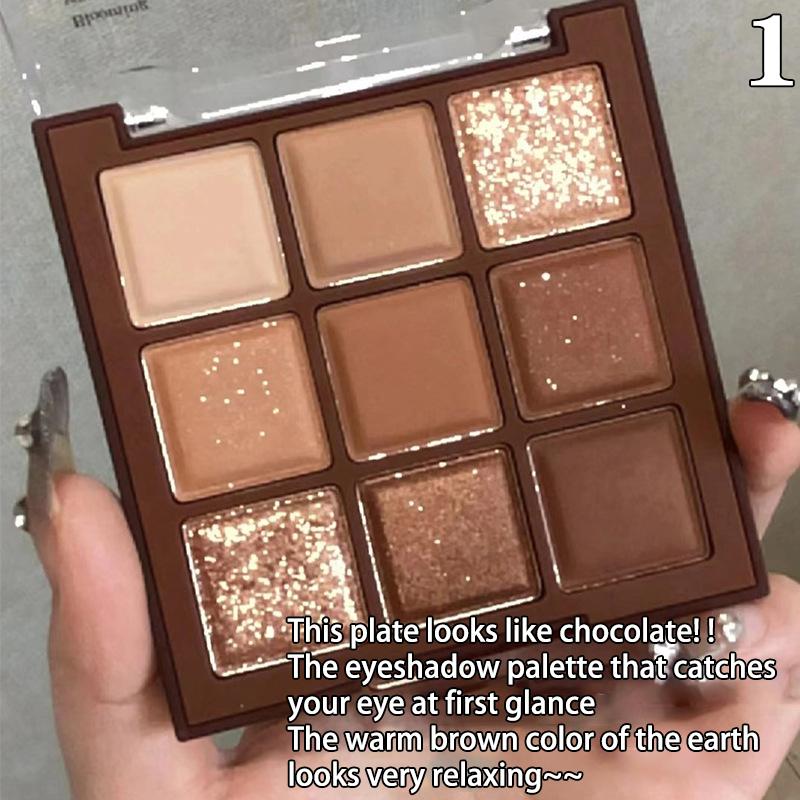 

9Color Eye Shadow Plate Eyeshadow Girl Beginner Makeup Подставка для теней для век Sculpture Highlight Cosmetic For Girls Accessories
