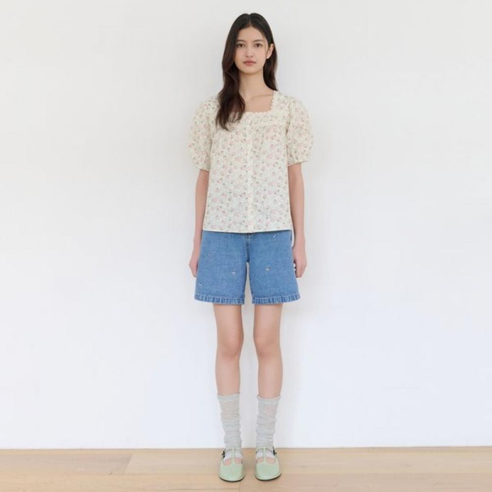 Thursday Island Lace Detail Blouse T264mbl265w Mint (MT)/S