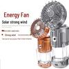 Portable Solar-Powered Camping Fan Light with Pull Switch, Lithium and Dry Battery Compatible