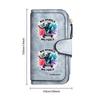 Cute Elephant Printed Wallet Fashion PU Leather Long Purse Portable Card Holder Zipper Wallet for Daily Use
